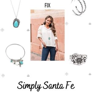 6 (4pc) Paparazzi Simply Santa Fe  Necklace Sets